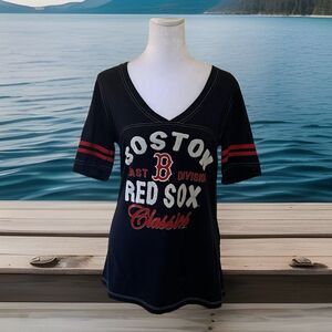 MLB 5th & Ocean Navy Blue Boston Red Sox  East B Division Classics T-Shirt L